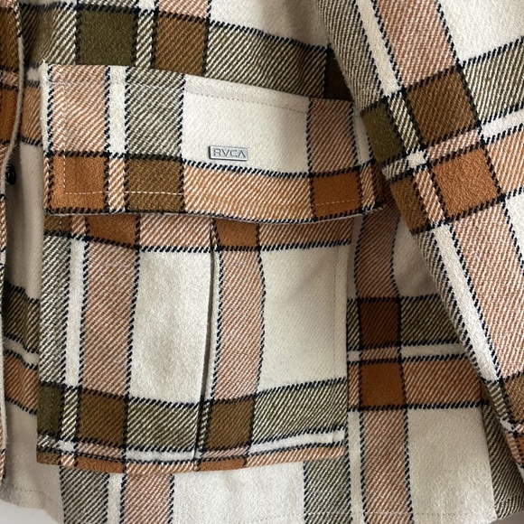 Cropped plaid RVCA jacket - Picture 3 of 5